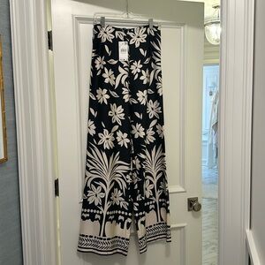 MANGO Floral Palazzo Pants Size 4